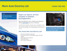 Tablet Screenshot of markautoelectrics.co.uk